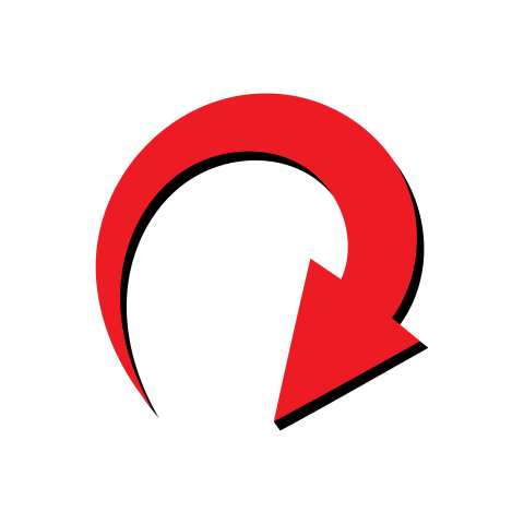 Red Circular Arrow PNG Transparent Free Download