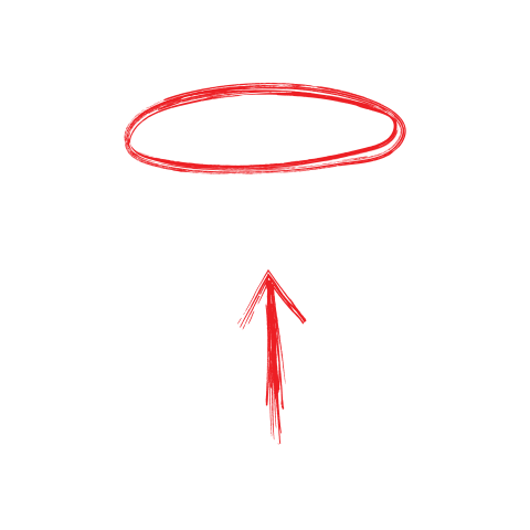 Transparent arrow with circle png free