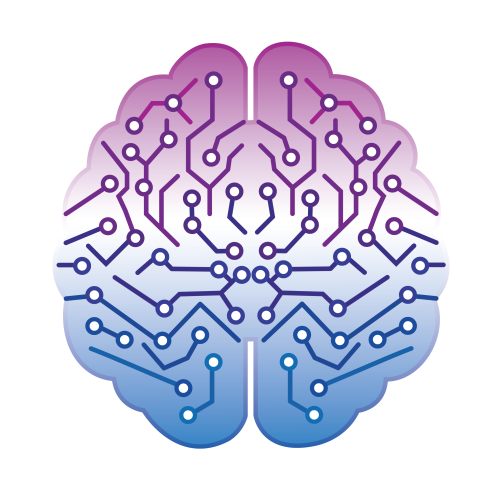 Artificial Intelligence Brain Circuit Gradient PNG