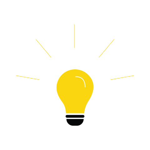 Bulb idea png transparent