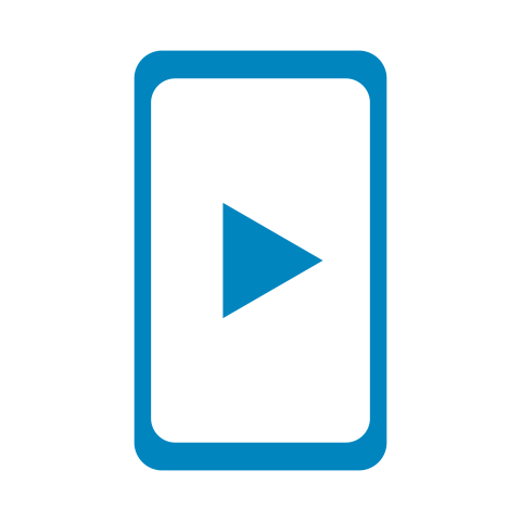 Play Button Mobile Screen Icon PNG
