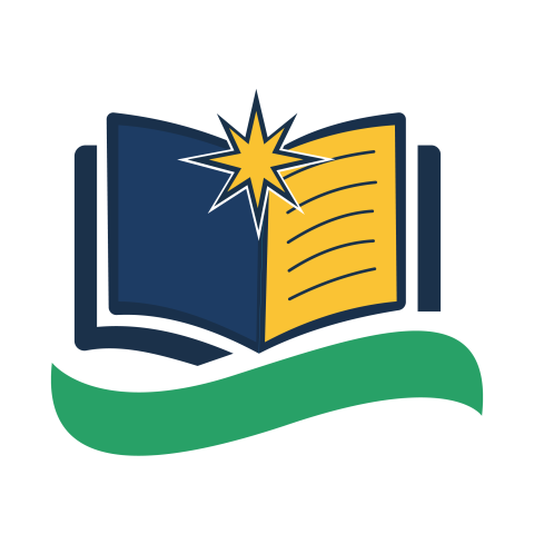 Open Book with Star Knowledge PNG Illustration
