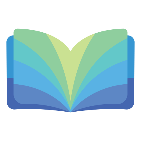 Open Book Blue Pages Education PNG