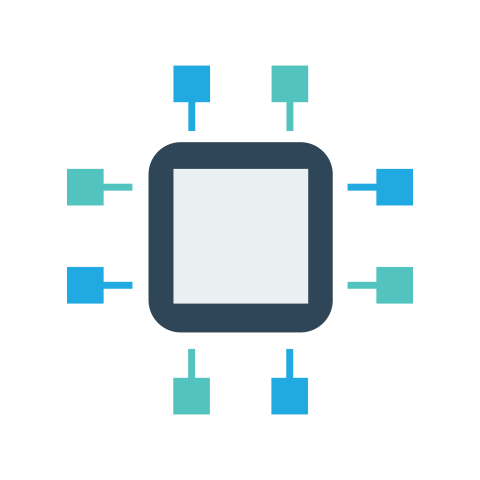 Processor Chip Network Technology PNG Icon