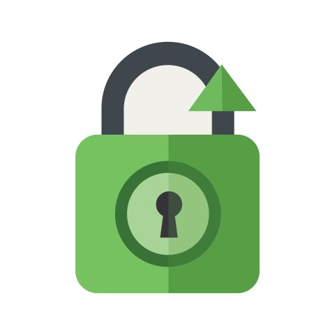 Secure Lock Data Protection PNG Icon