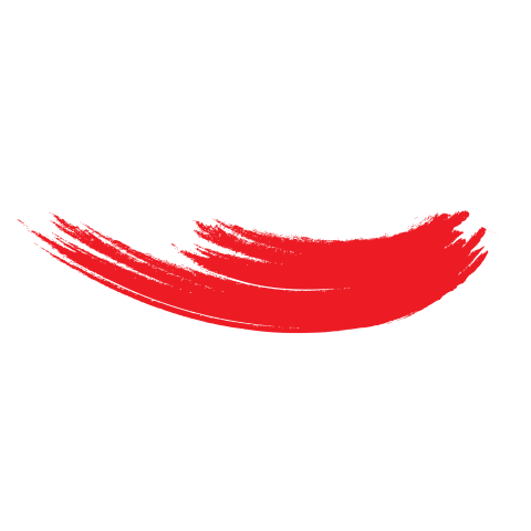Red Curved Brush Stroke PNG