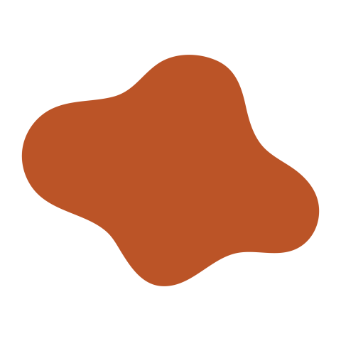 Orange Abstract Blob Shape PNG Transparent