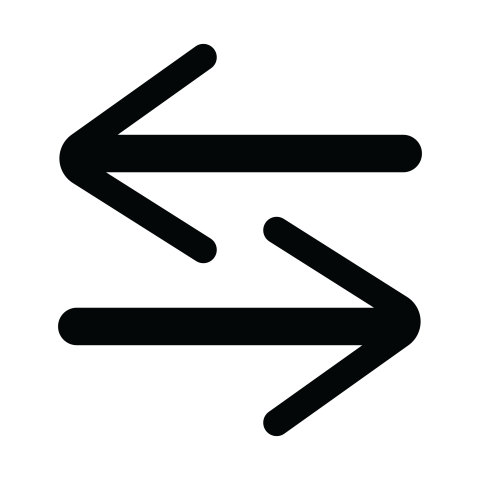 Double Direction Arrow PNG