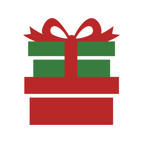 Open Gift Box PNG with Ribbon