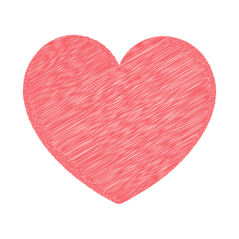 Sketch Love Heart Valentine Transparent