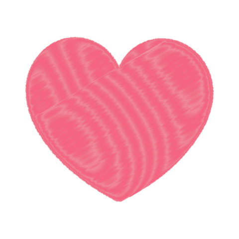 Artistic Love Heart Valentine Design PNG