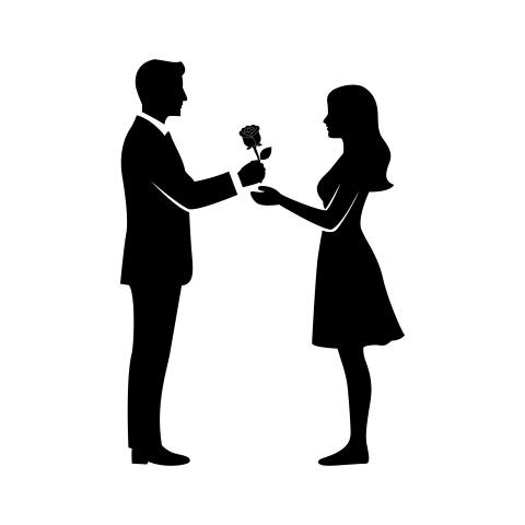 Romantic Love Gesture Illustration