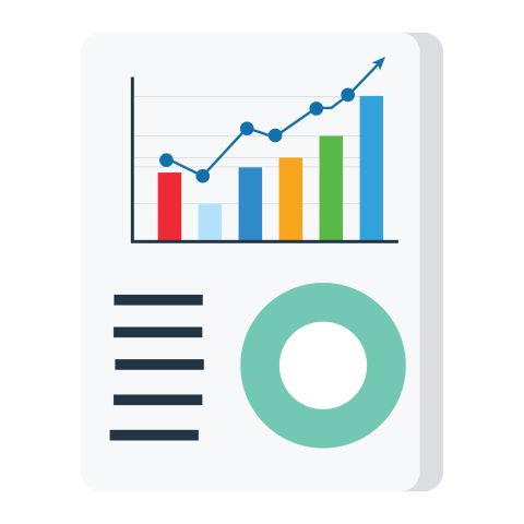Business Analytics Dashboard PNG Illustration