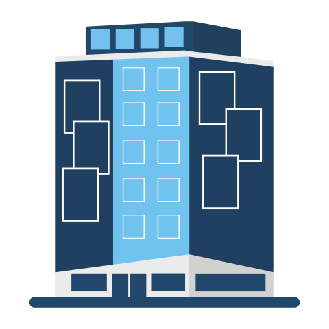 Corporate Glass Building PNG