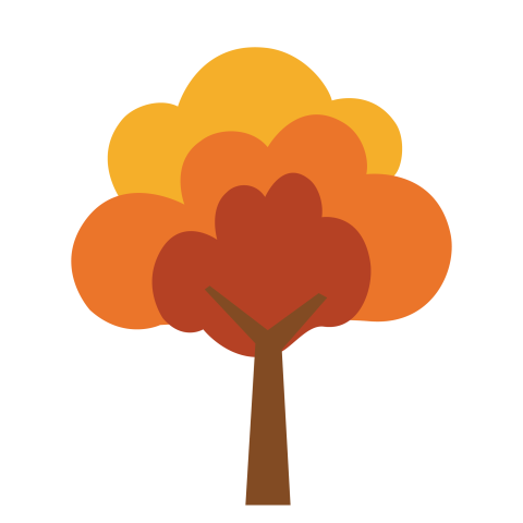 Autumn Cartoon Tree PNG Free Download