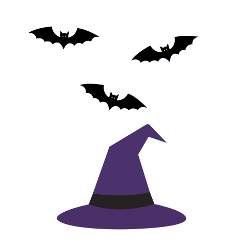 Purple Witch Hat PNG Transparent Halloween Clipart