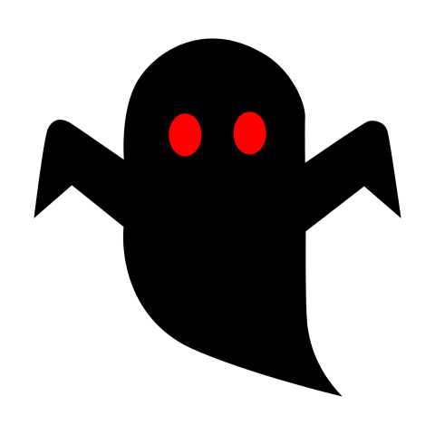 Spooky Red Eyes Ghost PNG Transparent Background Halloween Clipart