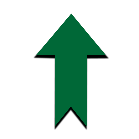 Green Up Arrow Icon PNG Download