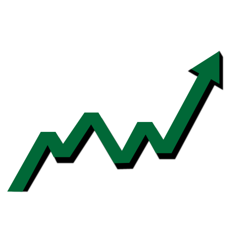 Green Business Growth Arrow PNG Transparent