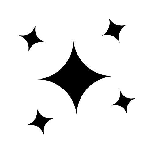 Black sparkle star png transparent