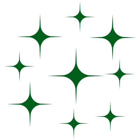 Green sparkle star png