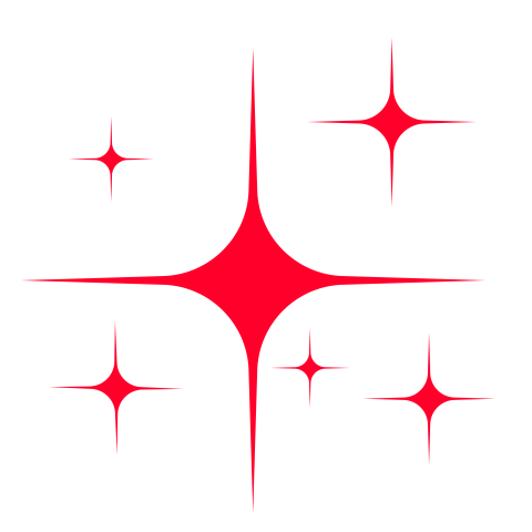 Red stars PNG overlay transparent background