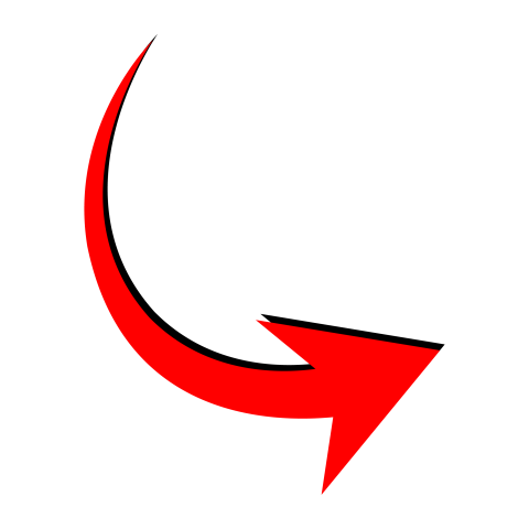 Arrow png transparent red