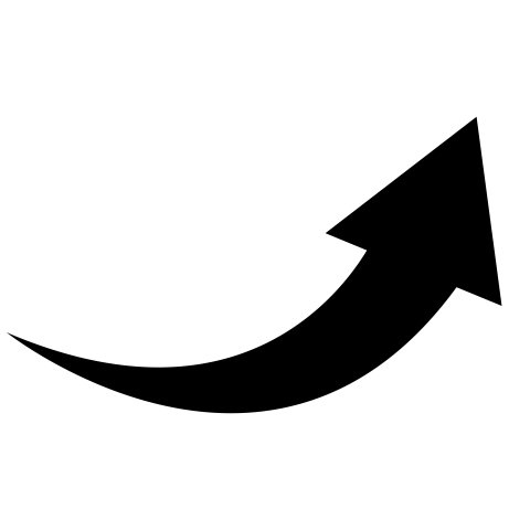 Black curved arrow png download transparent