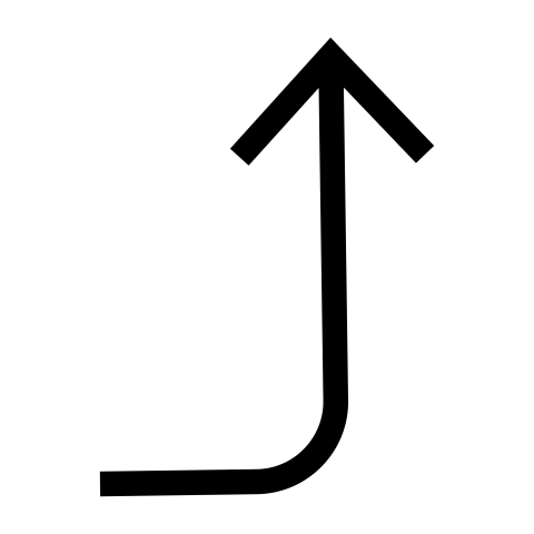 Upward Direction Arrow PNG for Navigation