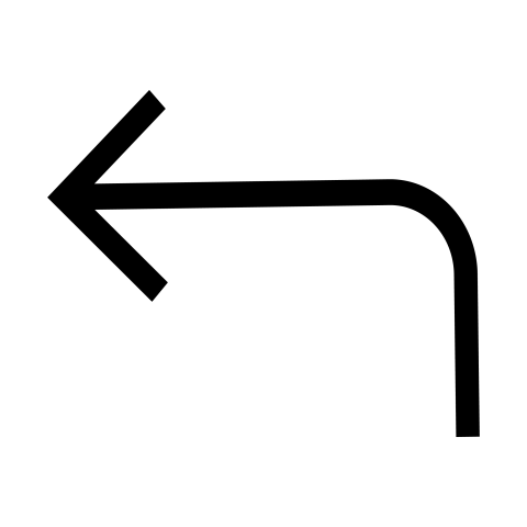 Left direction arrow transparent