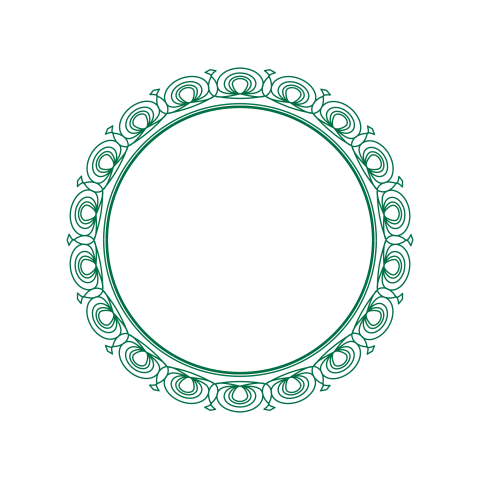Decorative circle frame png