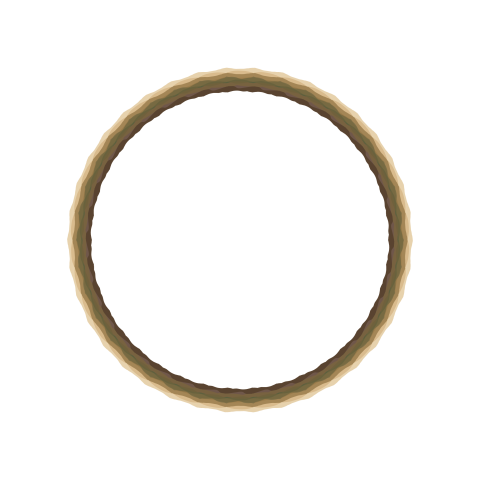 Soft Organic Circle Frame PNG