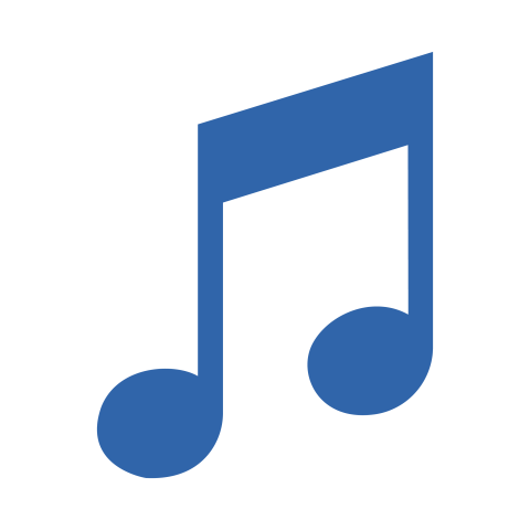 Blue Music Note PNG