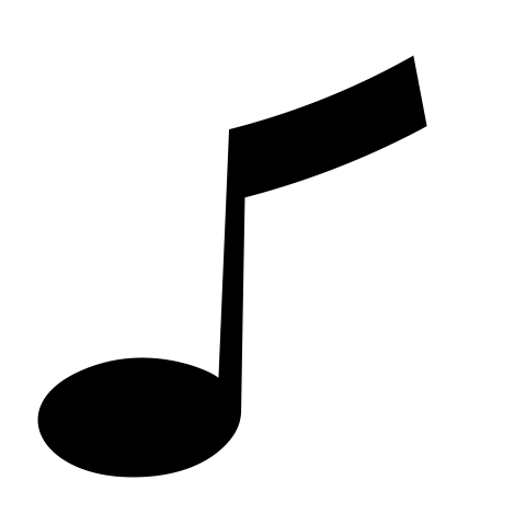 Black music notes png transparent