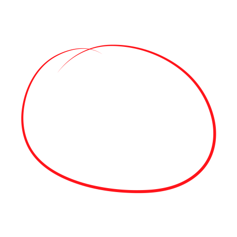 Red circle outline transparent