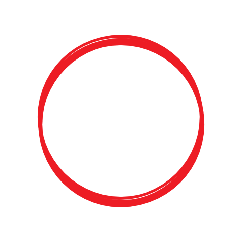 Smooth Red Circle Outline PNG