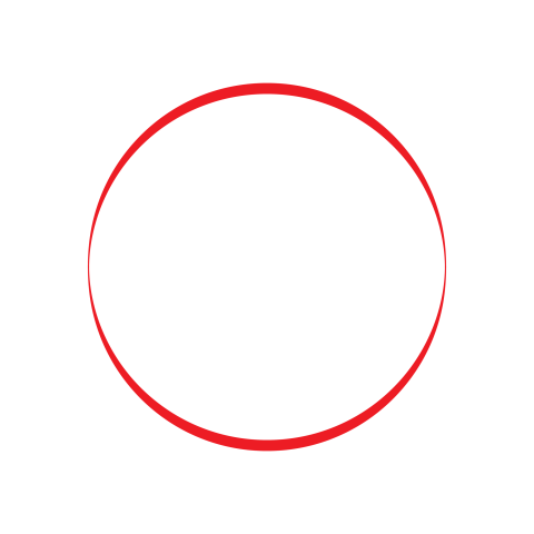 Thin Red Circle Outline PNG
