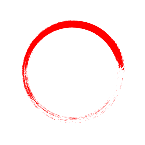 Grunge Rough Red Circle PNG