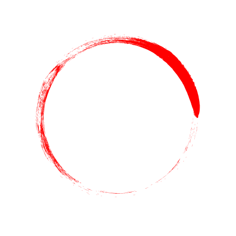 Semi Brush Red Circle PNG