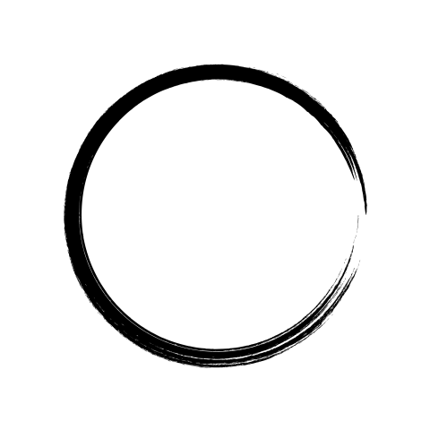 Bold Thick Brush Circle PNG