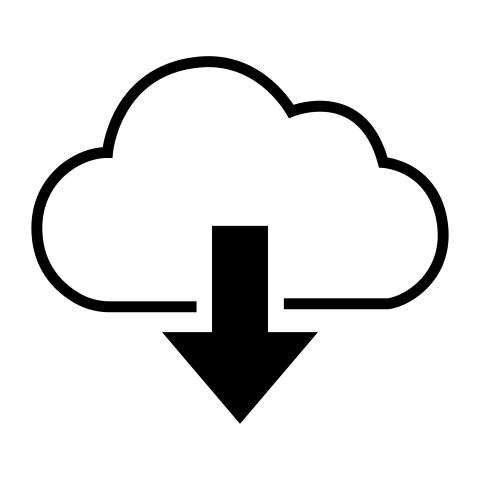 Cloud download icon png